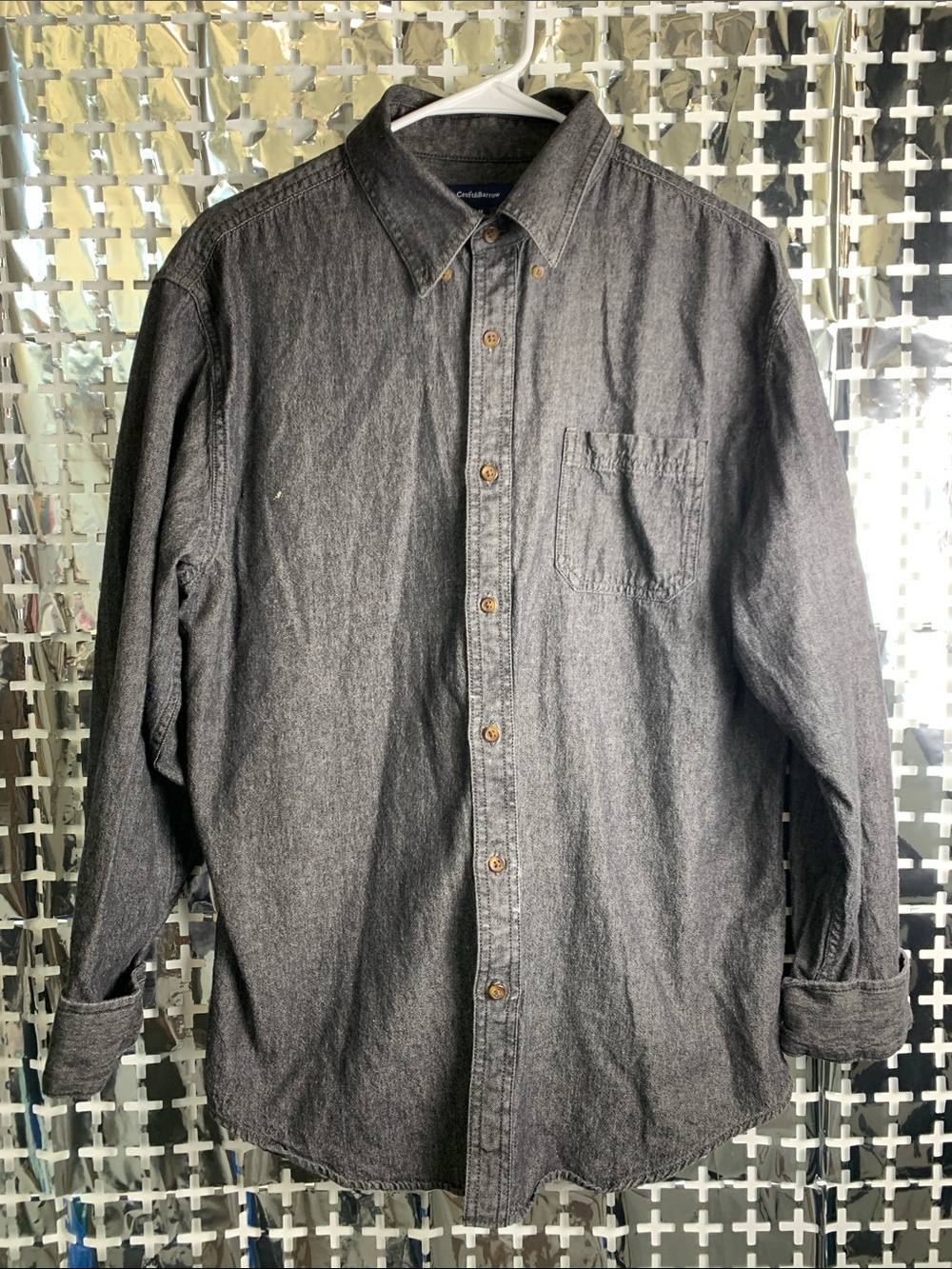 Croft & Barrow Charcoal Button-Up Shirt